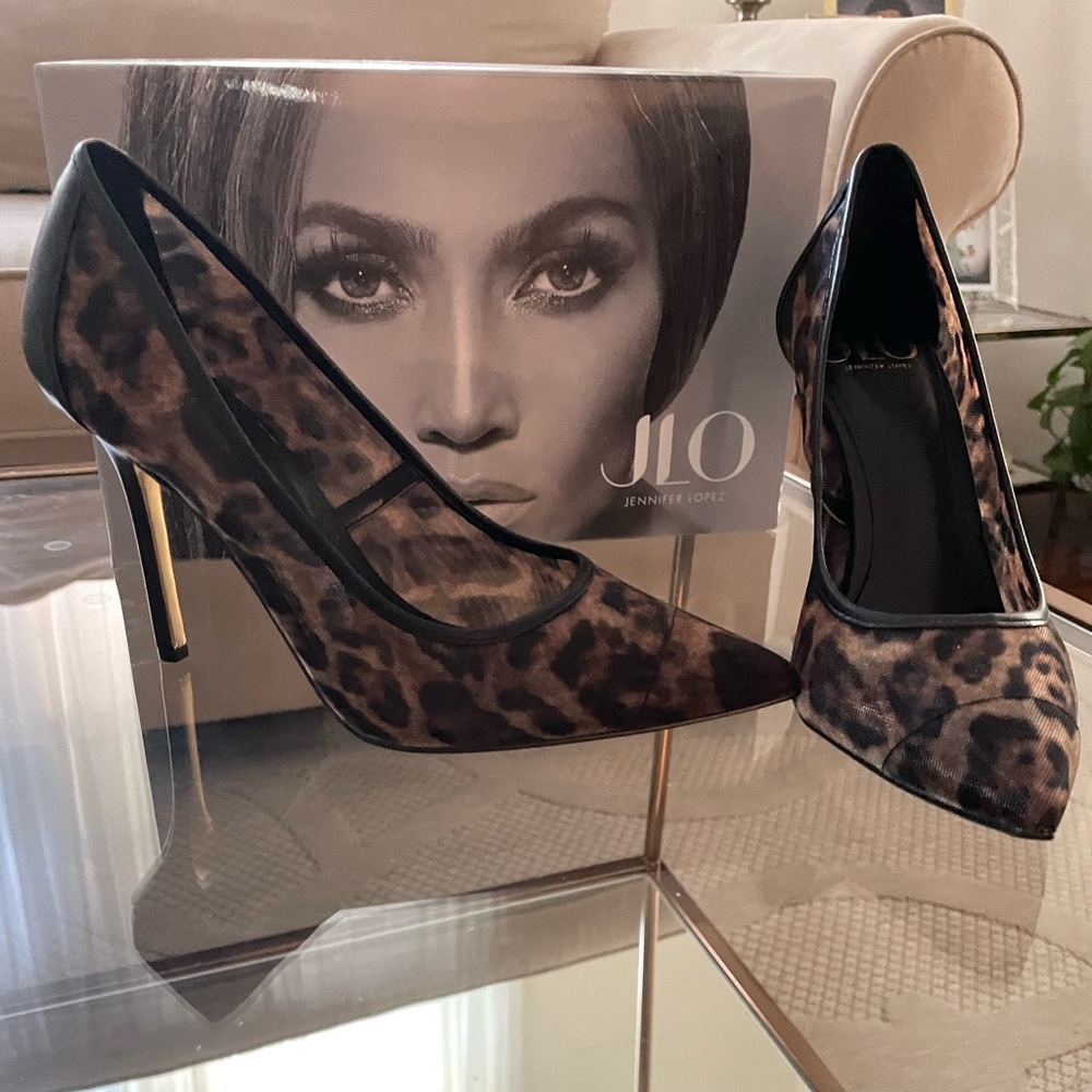 JLo Jennifer Lopez Pelana Heels Leopard Print BRAND NEW WITH BOX Size: 9